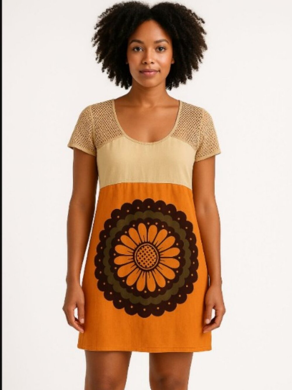 Moschino Cheap & Chic Sunflower Mini Dress xs